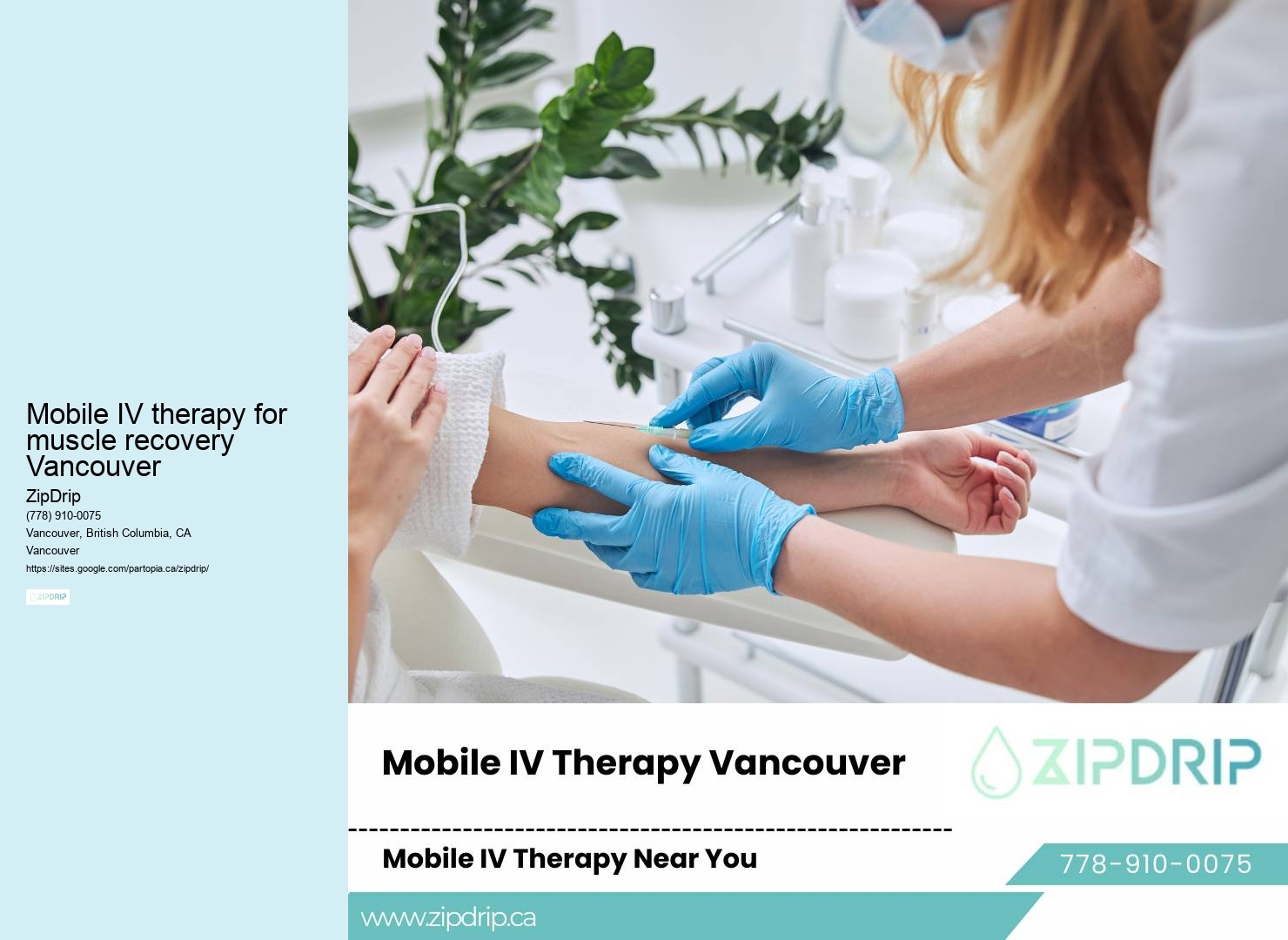 IV Drip Near Me Mobile IV therapy for muscle recovery Vancouver