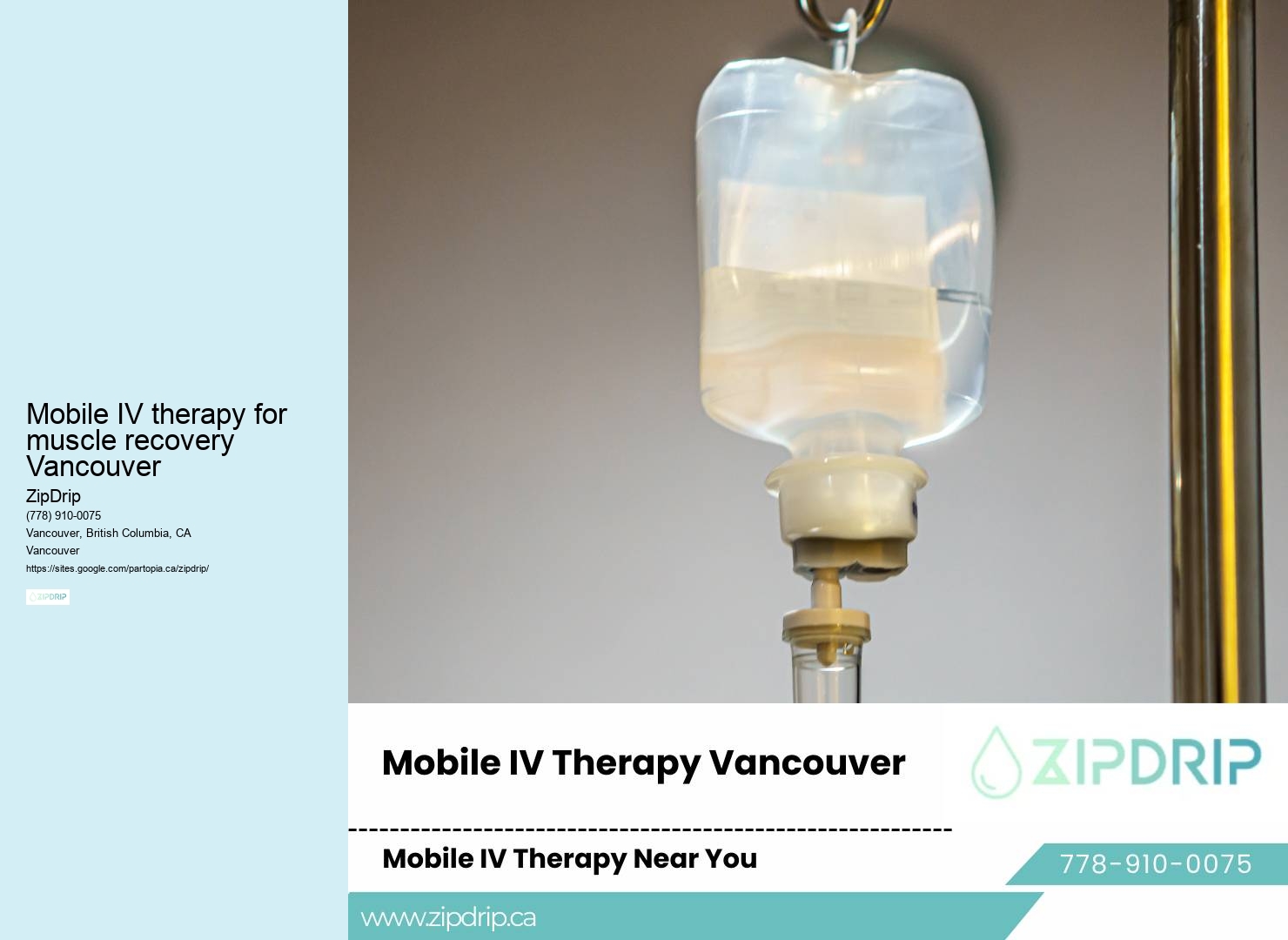 Digestive Health IV Therapy Mobile IV therapy for muscle recovery Vancouver