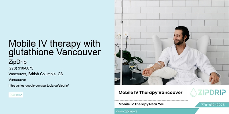Mobile IV therapy with glutathione Vancouver
