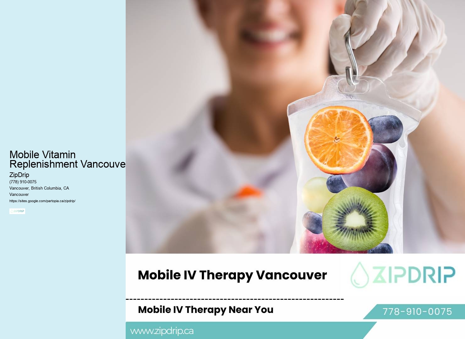 Mobile IV for Performance Boost Mobile Vitamin Replenishment Vancouver