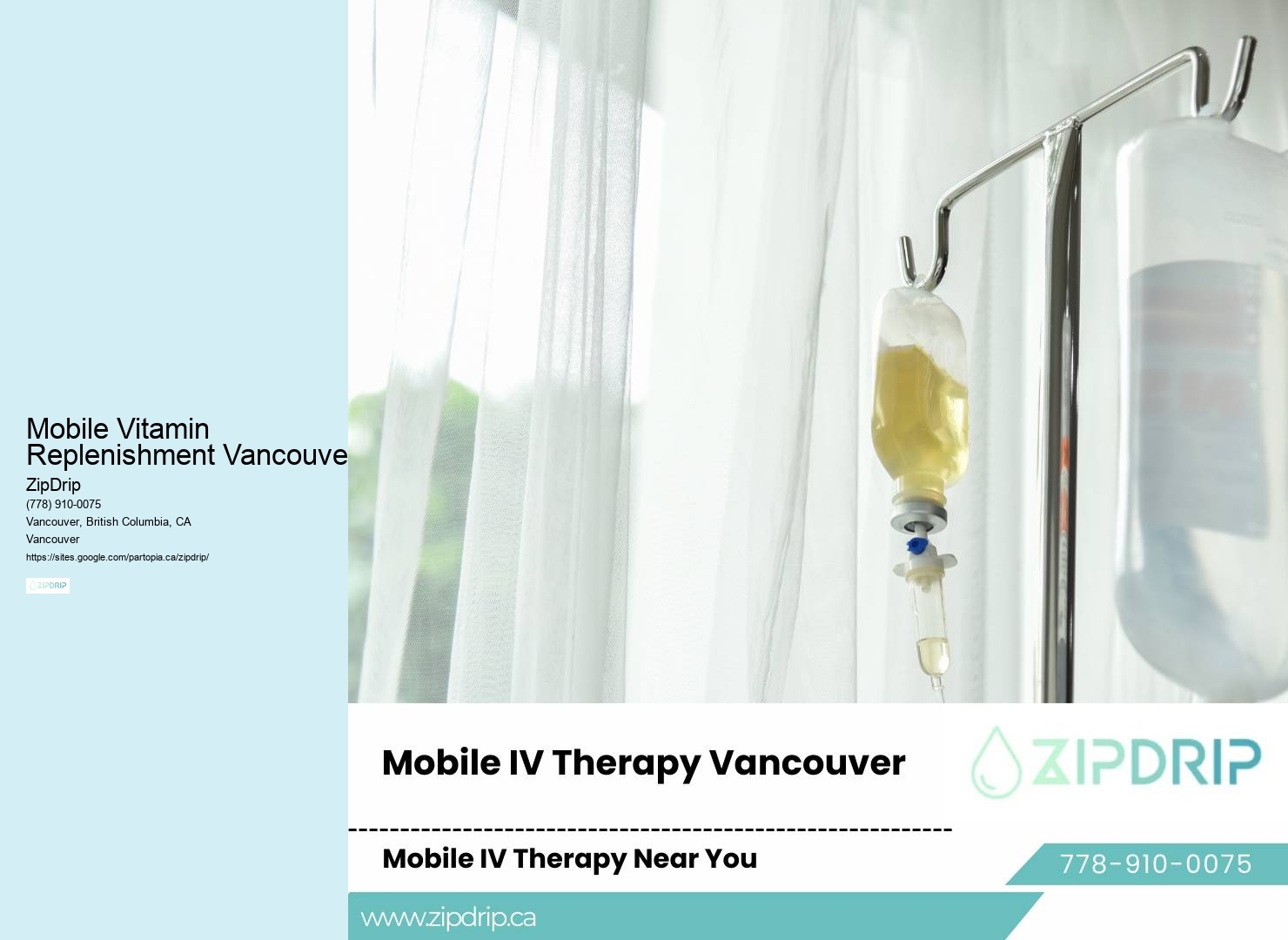 Mobile IV Health Mobile Vitamin Replenishment Vancouver