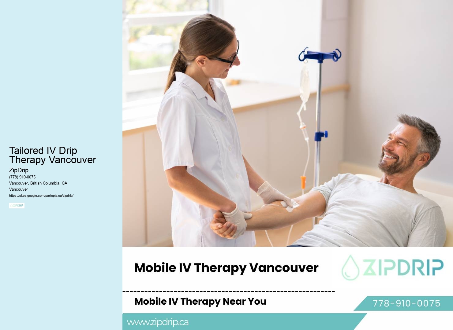 Tailored IV Drip Therapy Vancouver IV Therapy Anytime, Anywhere
