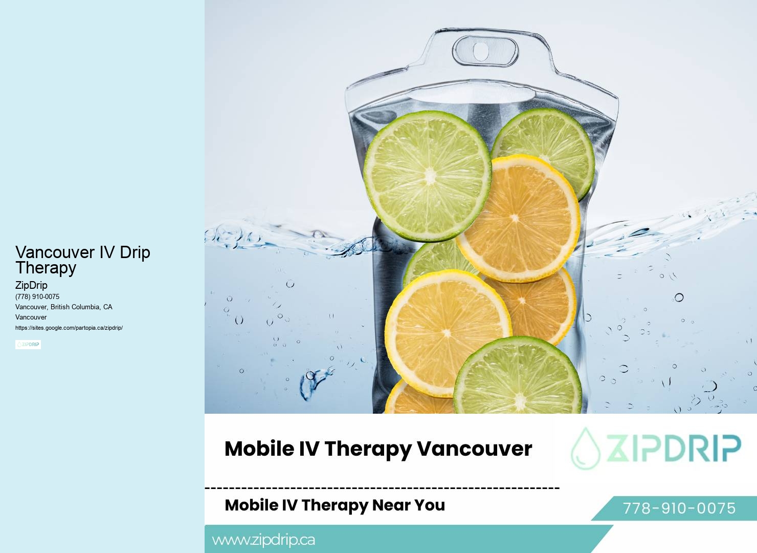 Home-Based IV Therapy Vancouver IV Drip Therapy