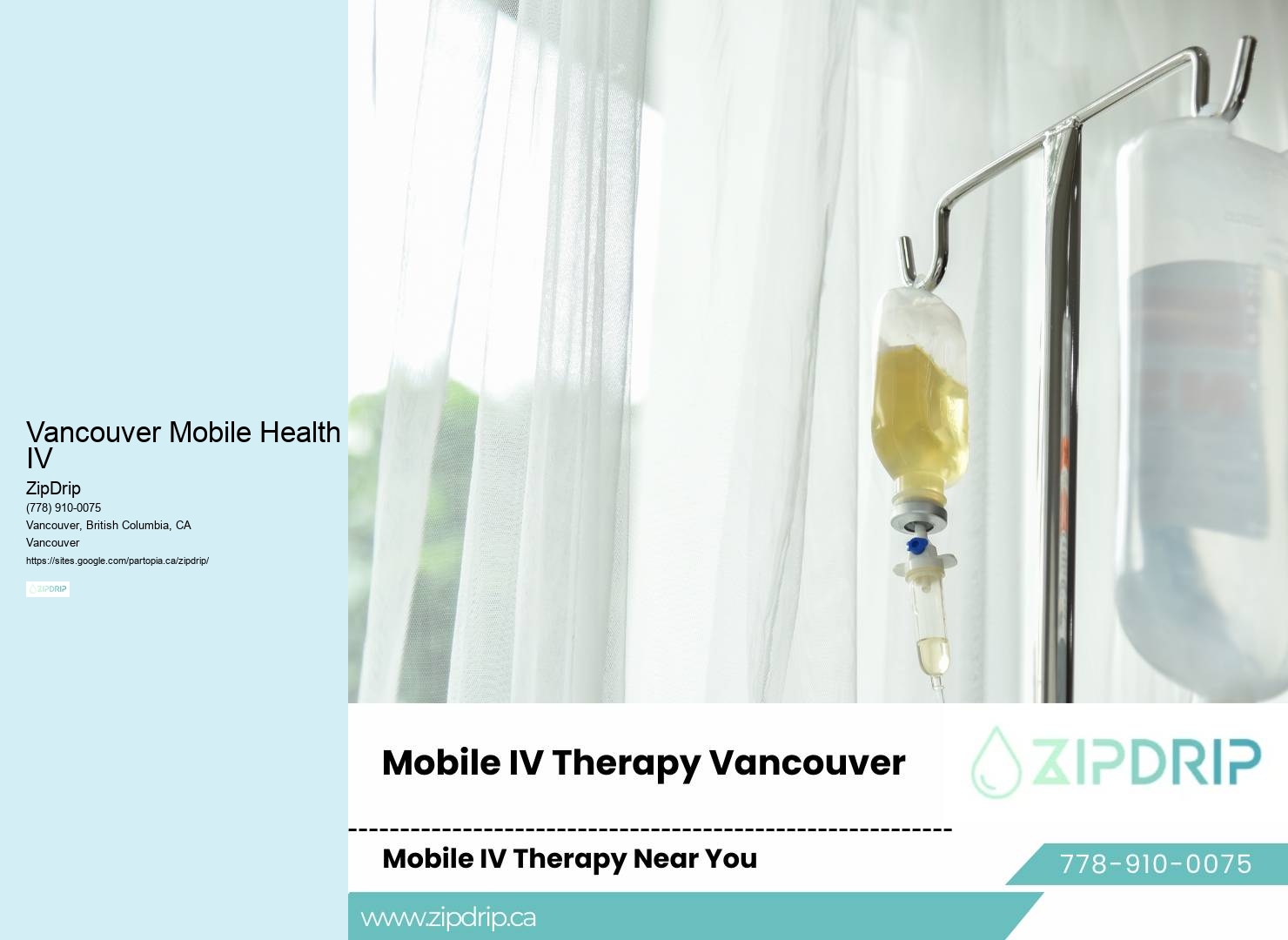 Vancouver Mobile Health IV Mobile IV for Hangovers