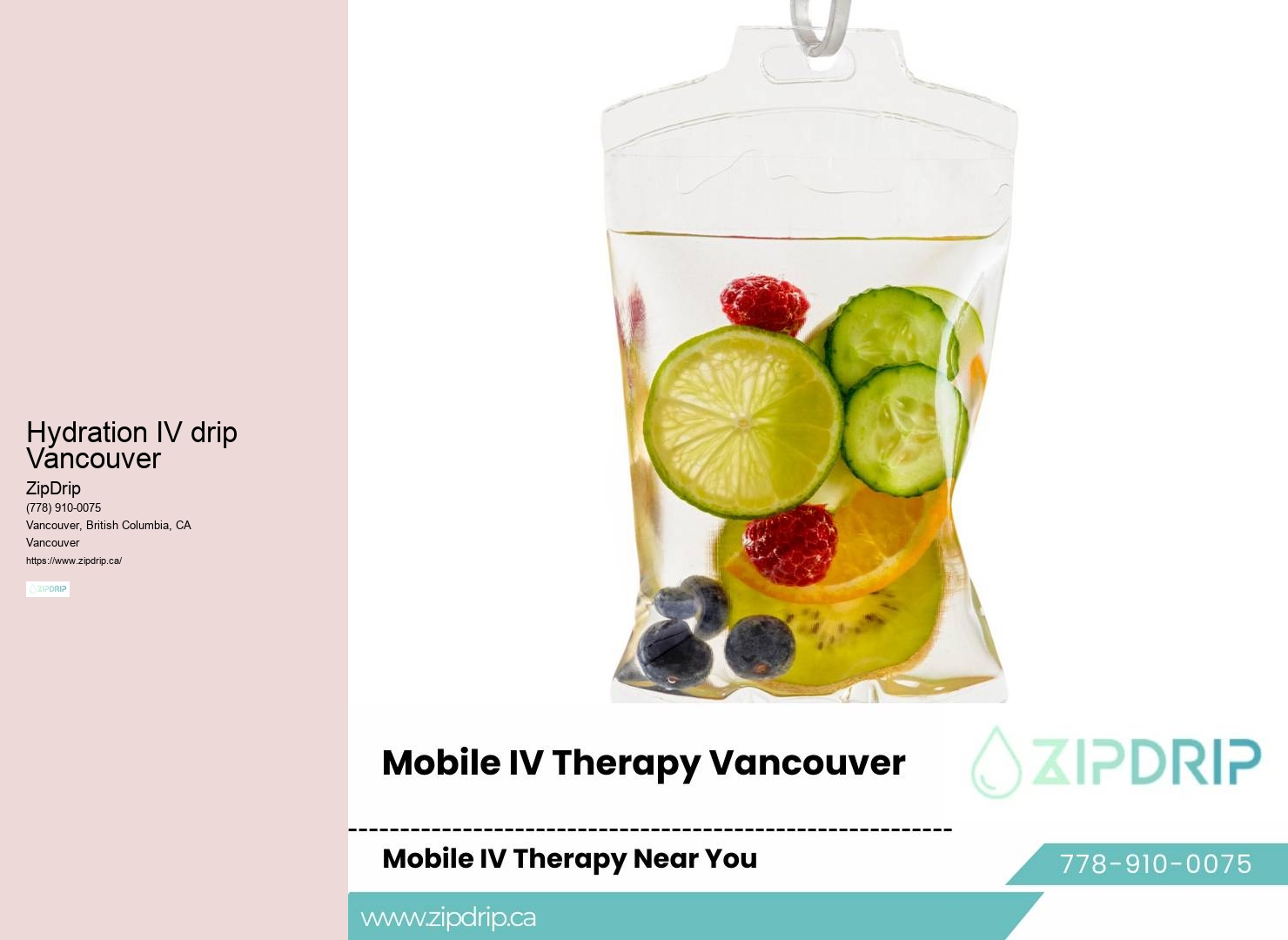 Vancouver IV hydration for immune support and wellness
