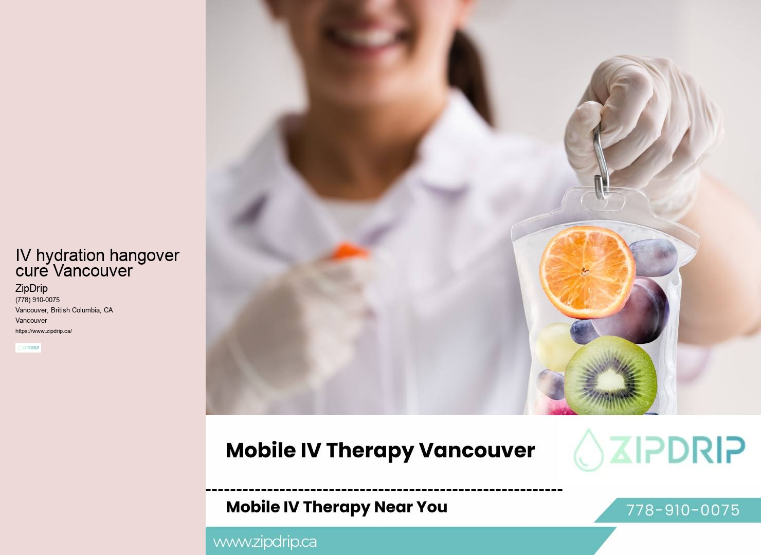 IV drip service Vancouver