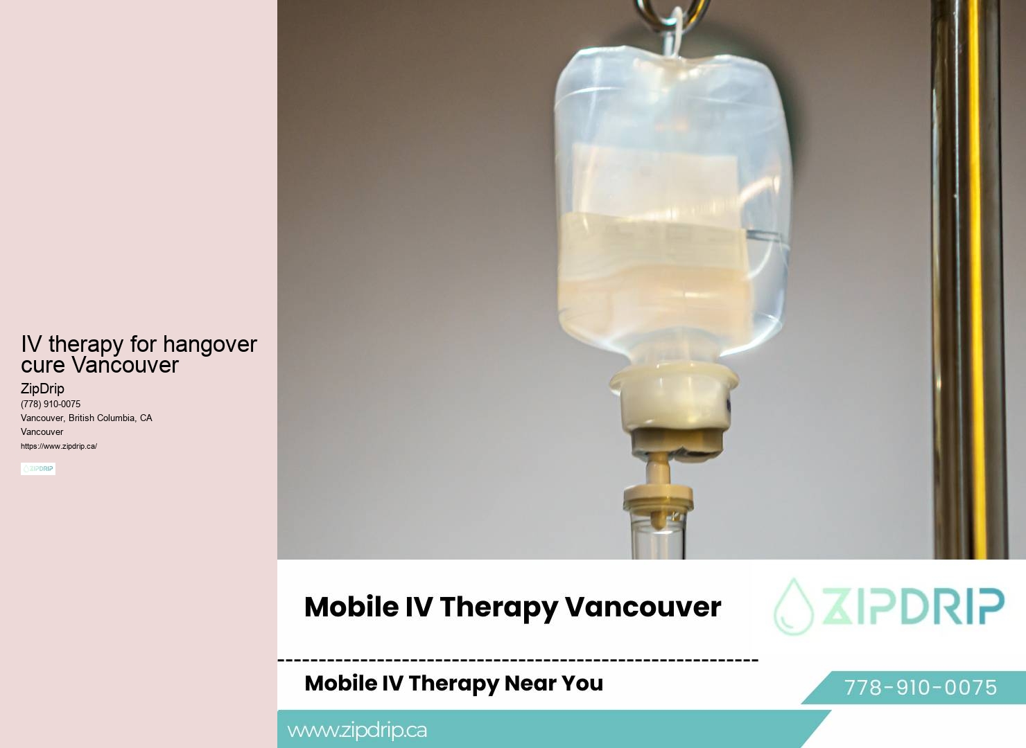 Intravenous vitamin therapy Vancouver