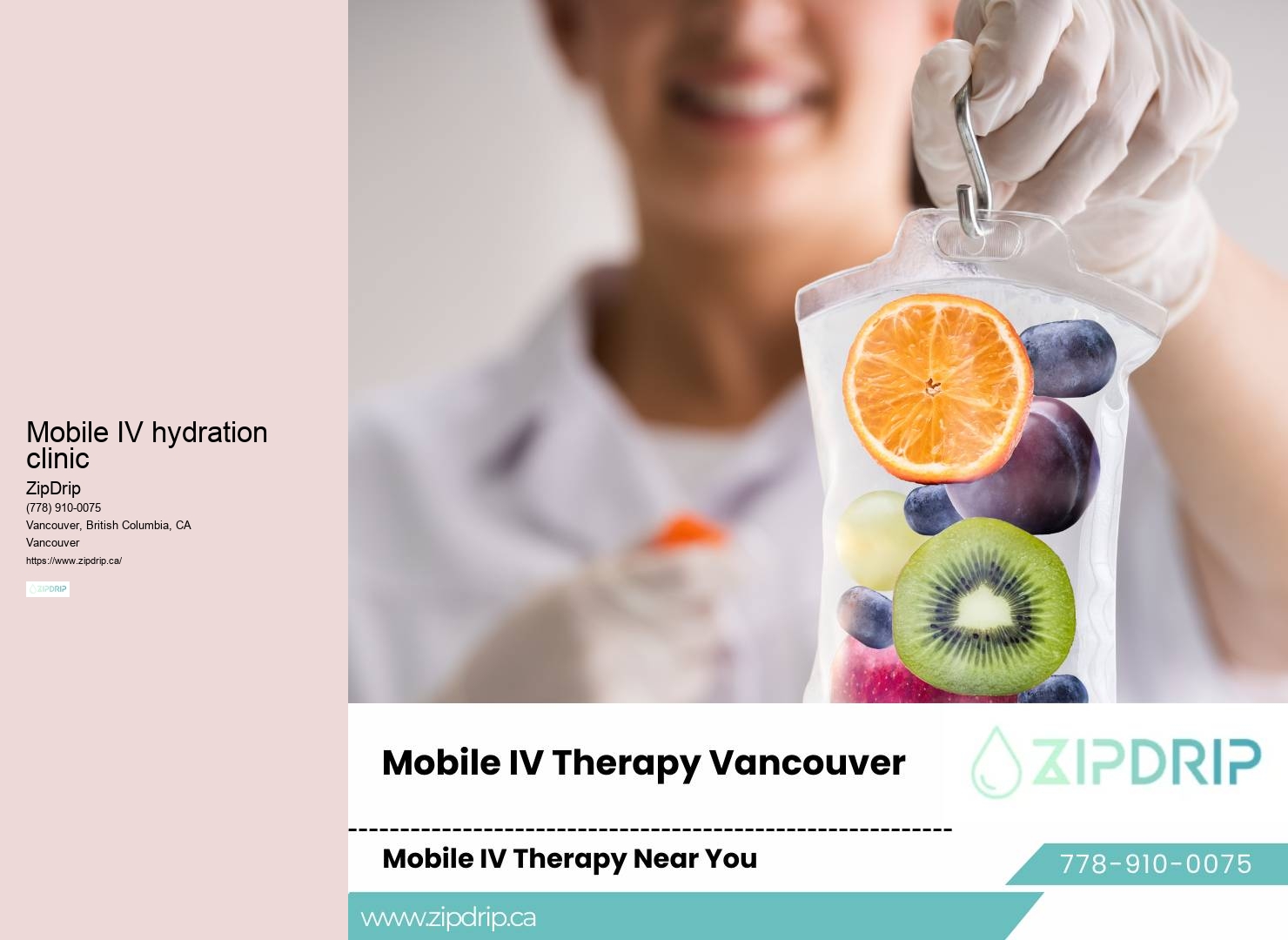 IV drip delivery Vancouver