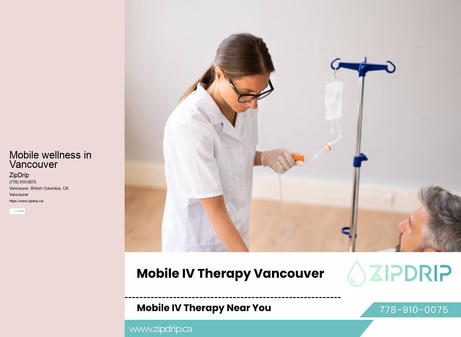 Mobile IV therapy for relief from migraines and headaches in Vancouver