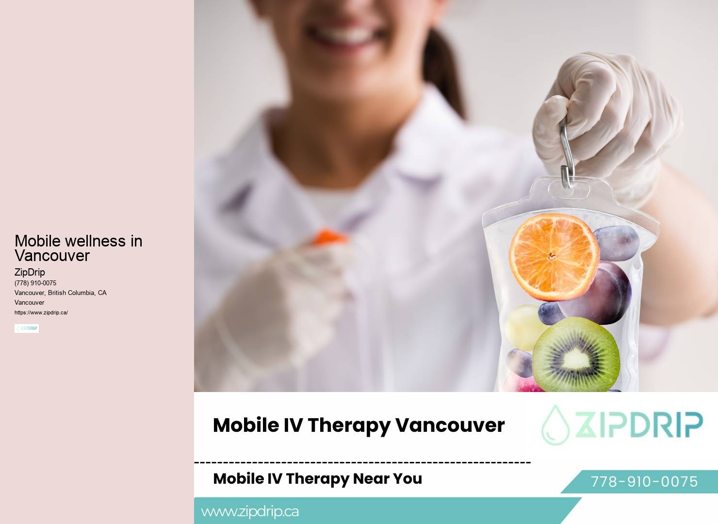 IV hydration for relief from food poisoning in Vancouver
