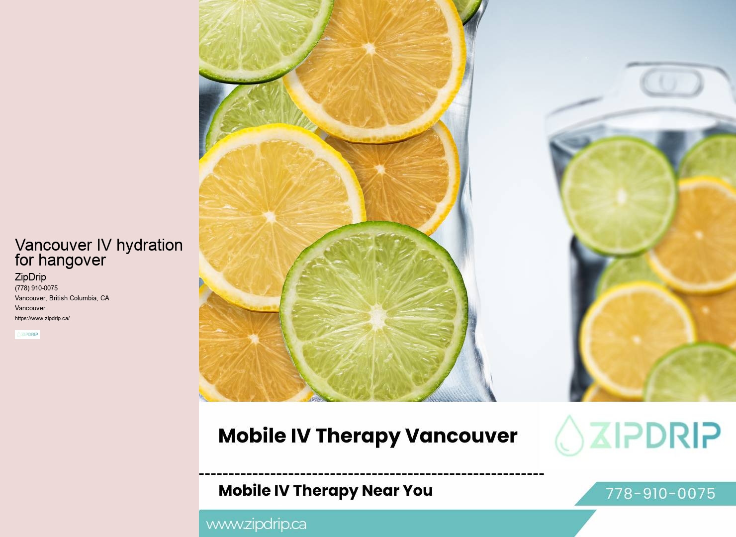 Vancouver mobile vitamin therapy