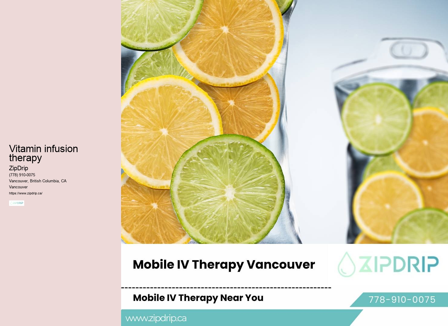 IV hydration hangover cure at home Vancouver