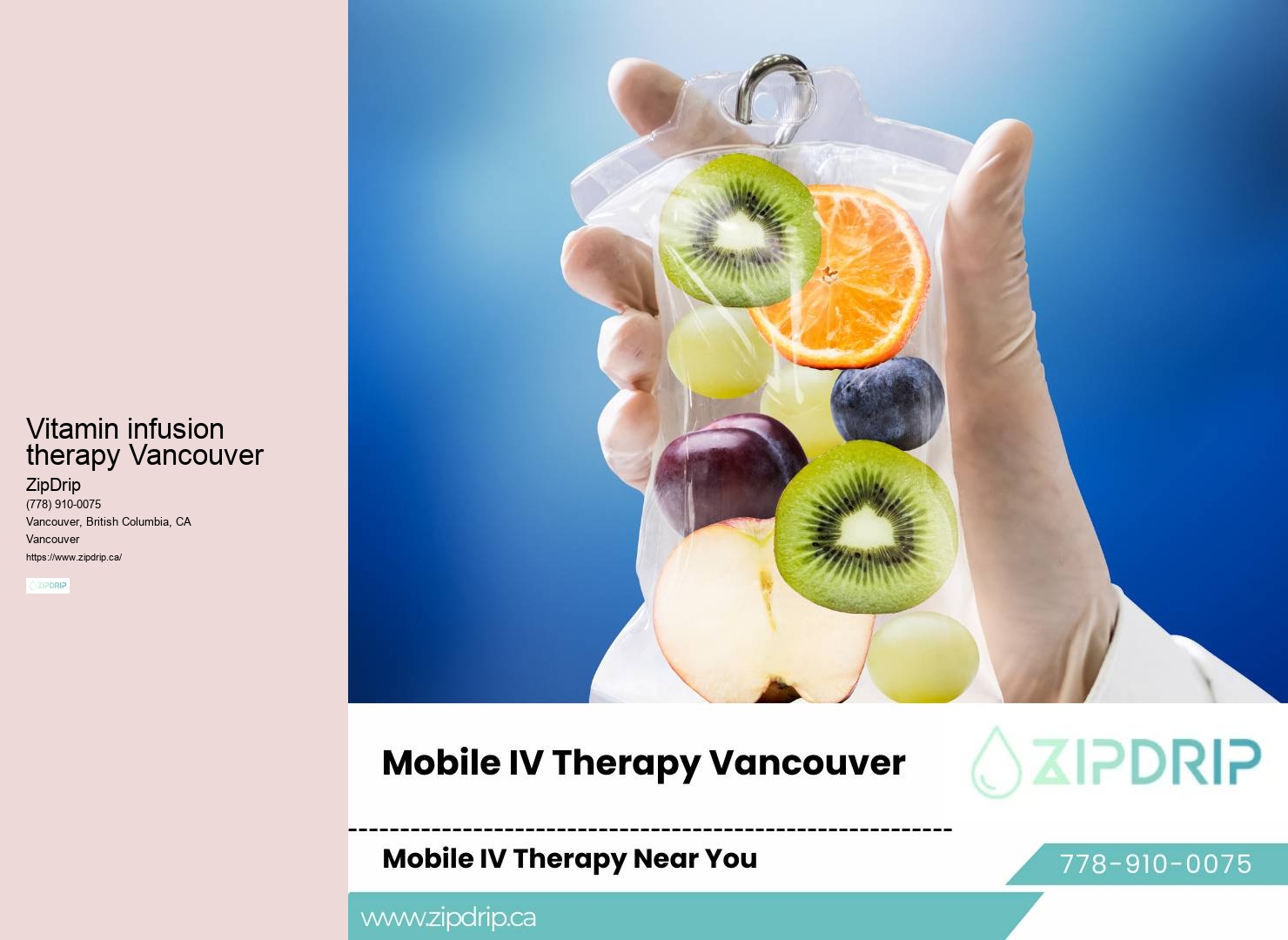 Mobile electrolyte therapy Vancouver