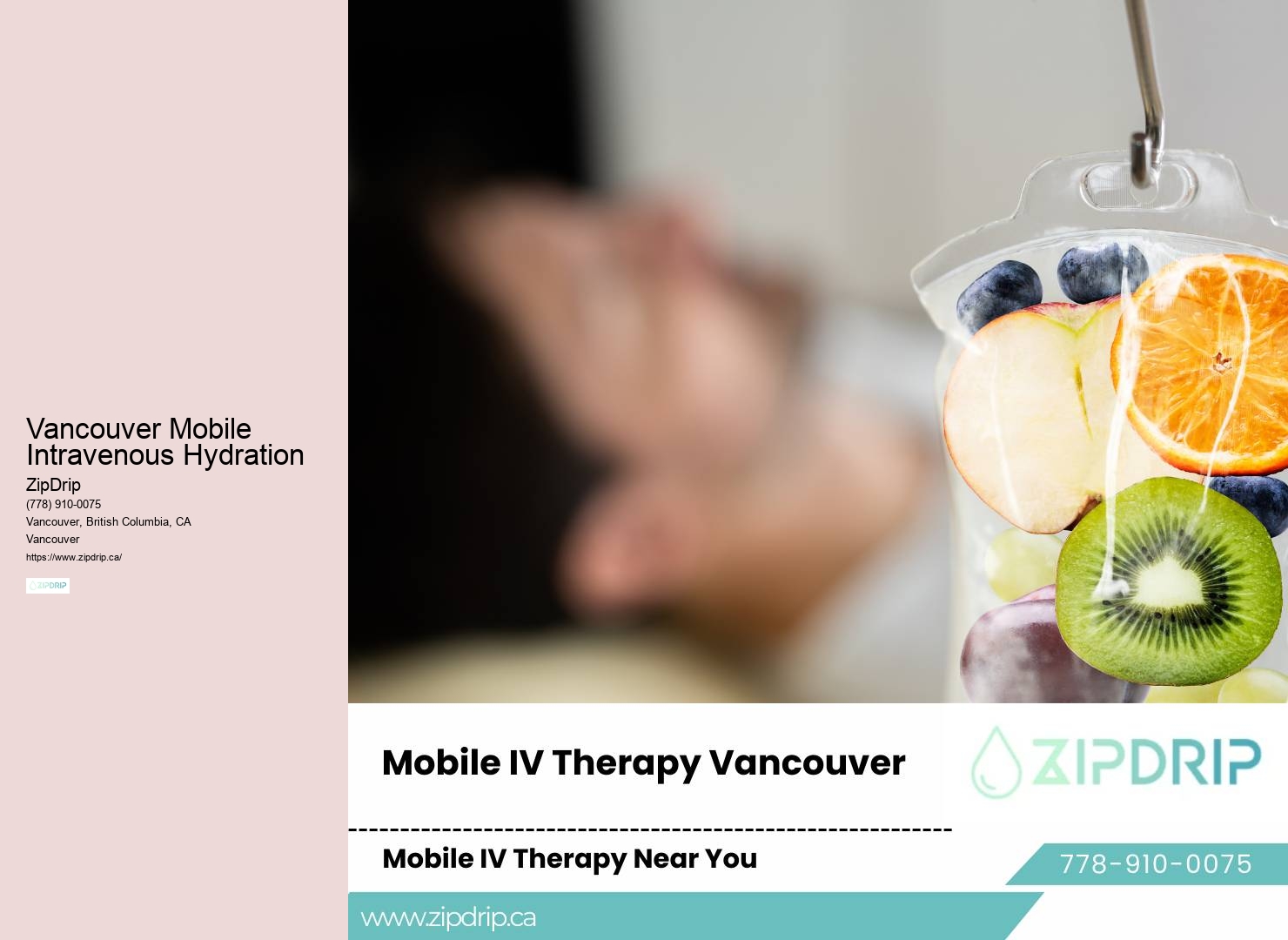 On-Demand IV Therapy Vancouver