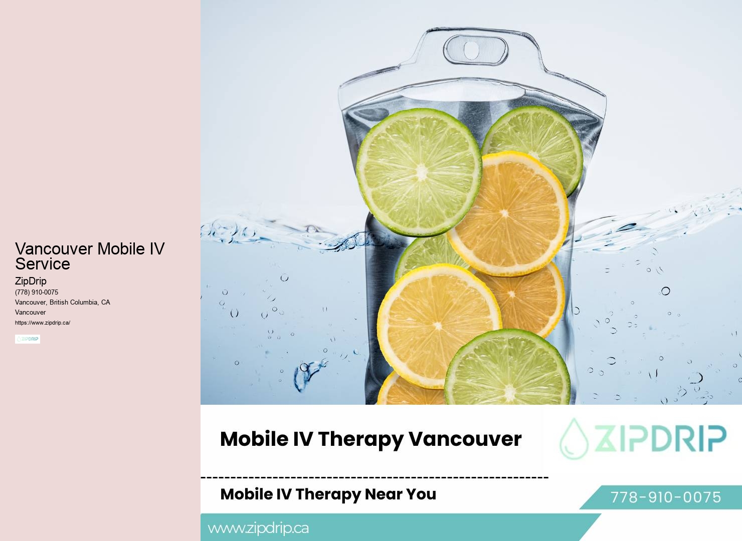 IV Therapy for Performance Vancouver