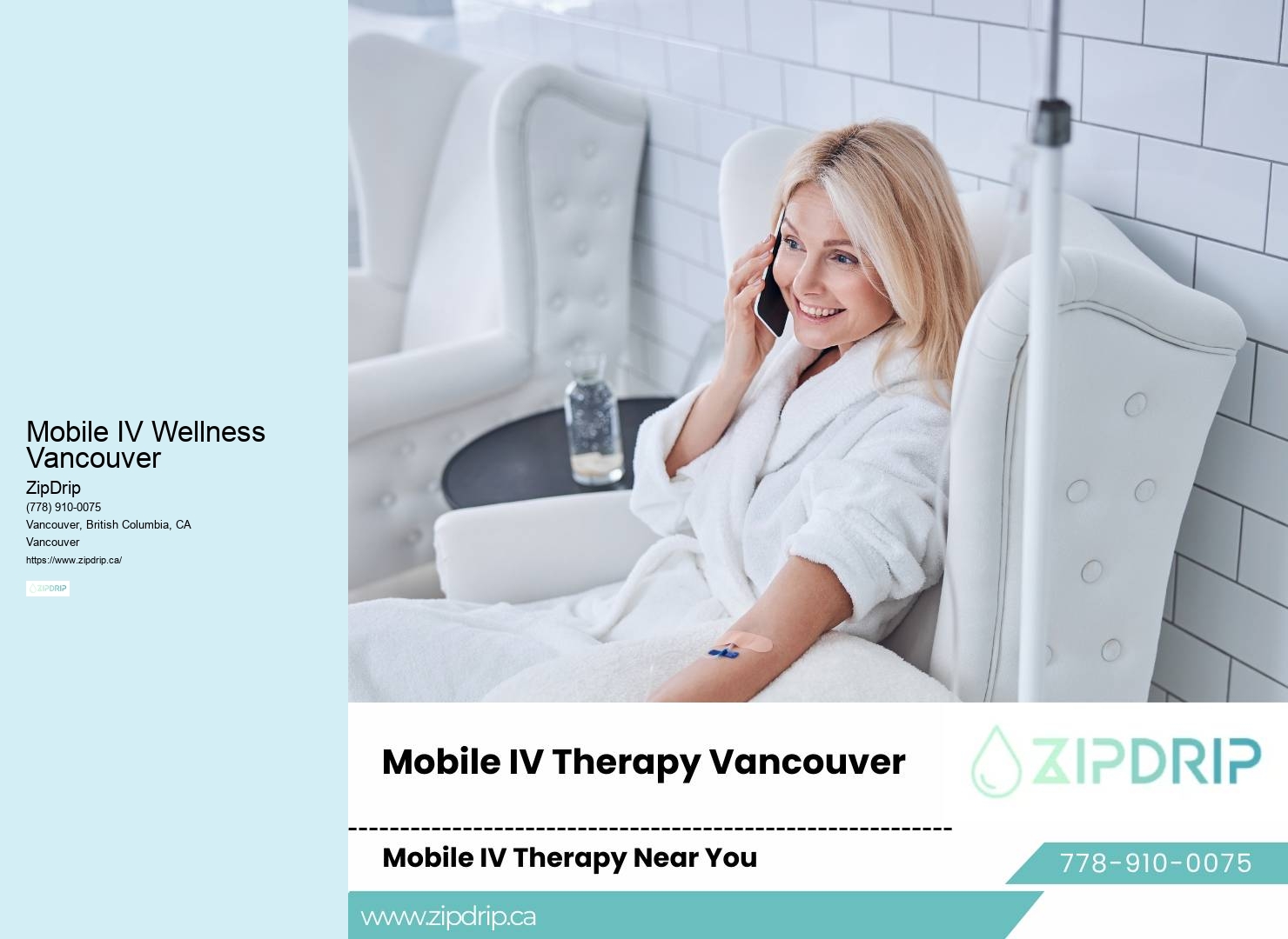 Mobile IV Therapy At Home Mobile IV Wellness Vancouver
