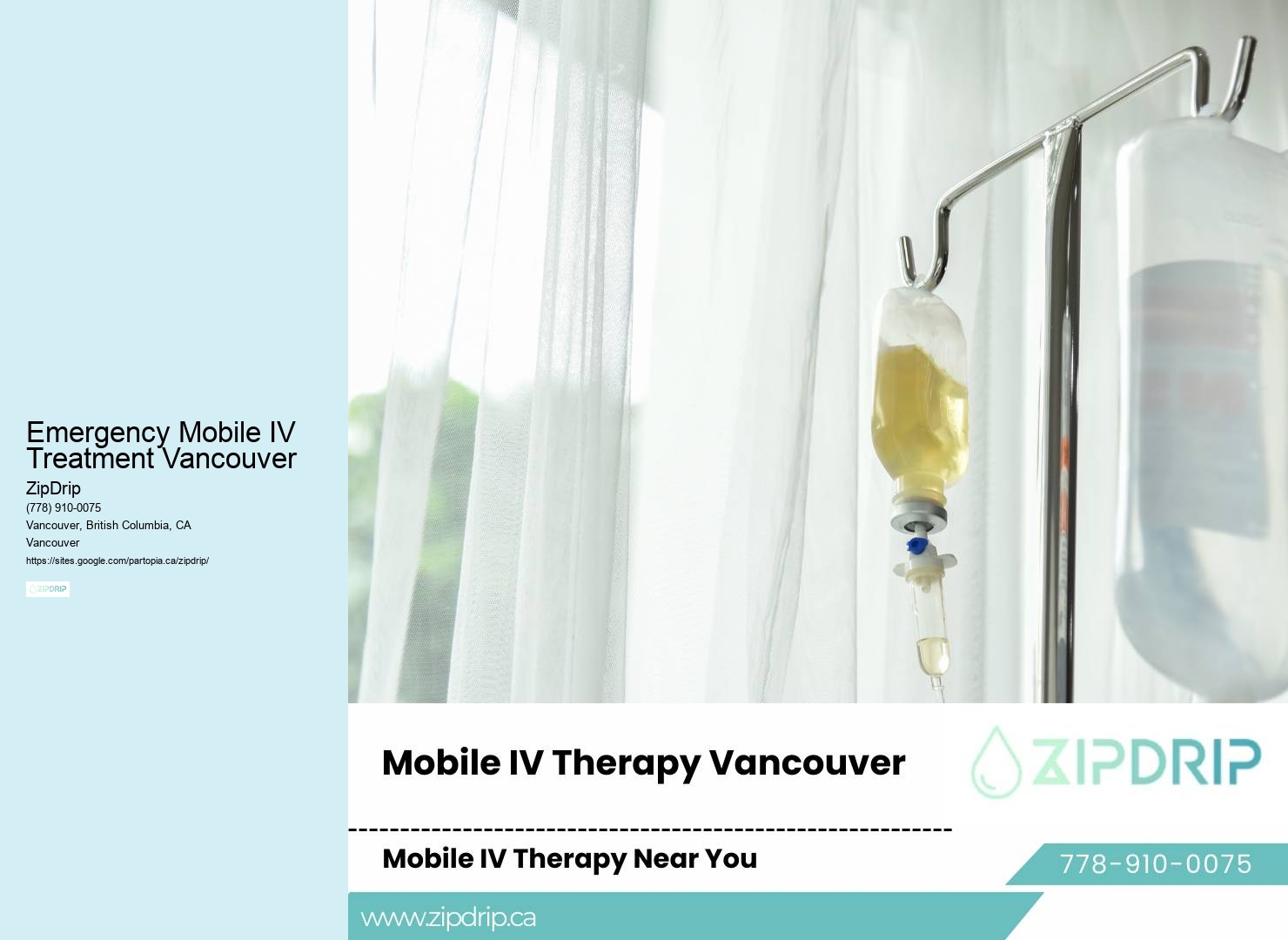 Mobile IV Therapy Prices Emergency Mobile IV Treatment Vancouver
