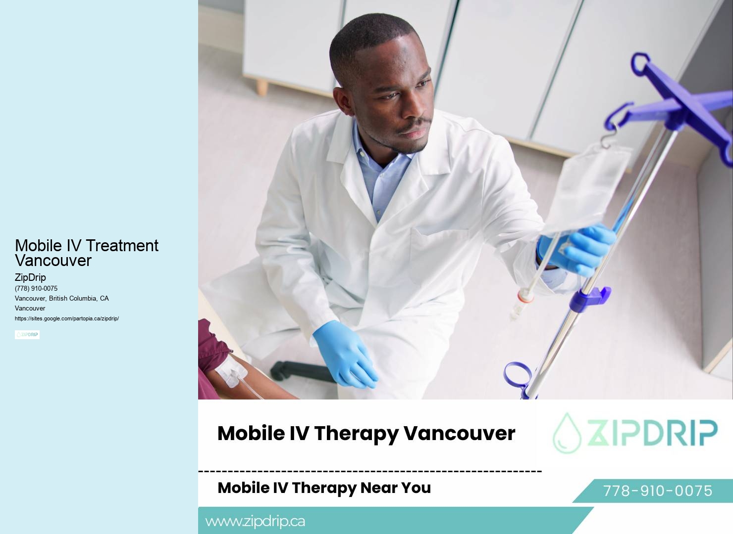 Mobile IV Treatment Vancouver In-Home IV Treatment