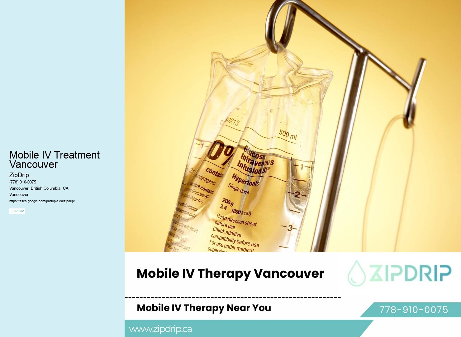 Emergency Hydration Therapy Mobile IV Treatment Vancouver