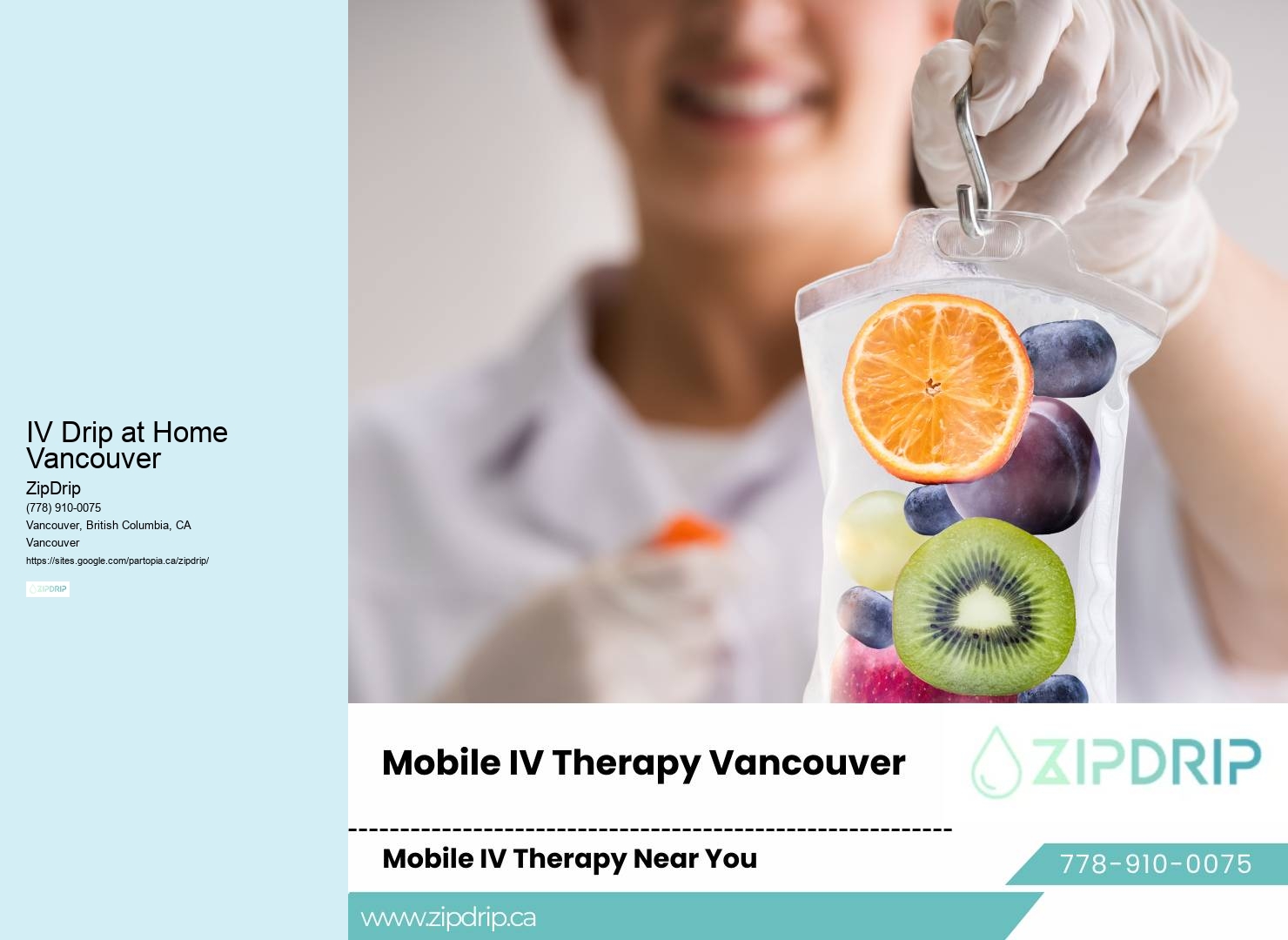 IV Therapy for Sports Recovery IV Drip at Home Vancouver