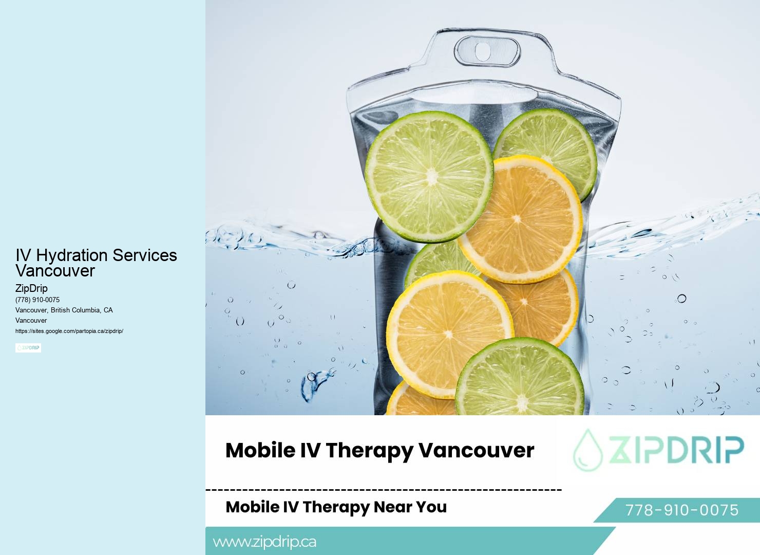 Mobile IV Therapy For Dehydration IV Hydration Services Vancouver