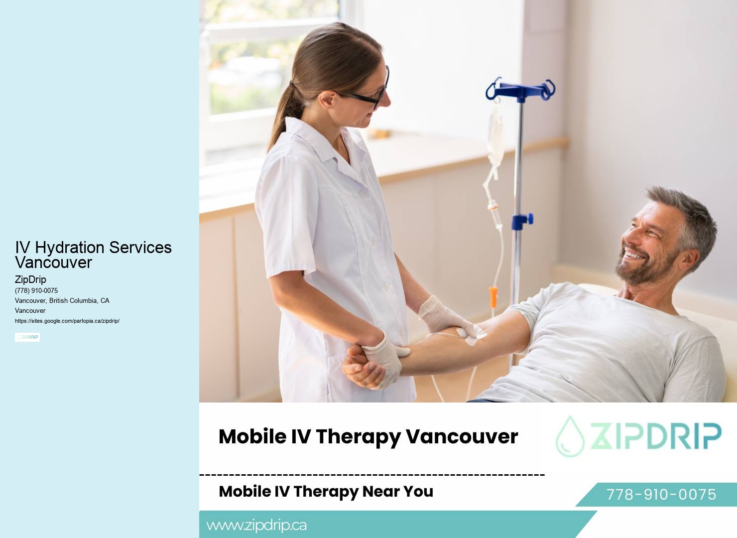Customized IV Drips IV Hydration Services Vancouver