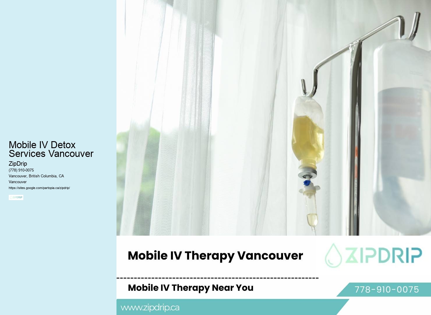 Mobile IV Therapy for Travel Recovery Mobile IV Detox Services Vancouver