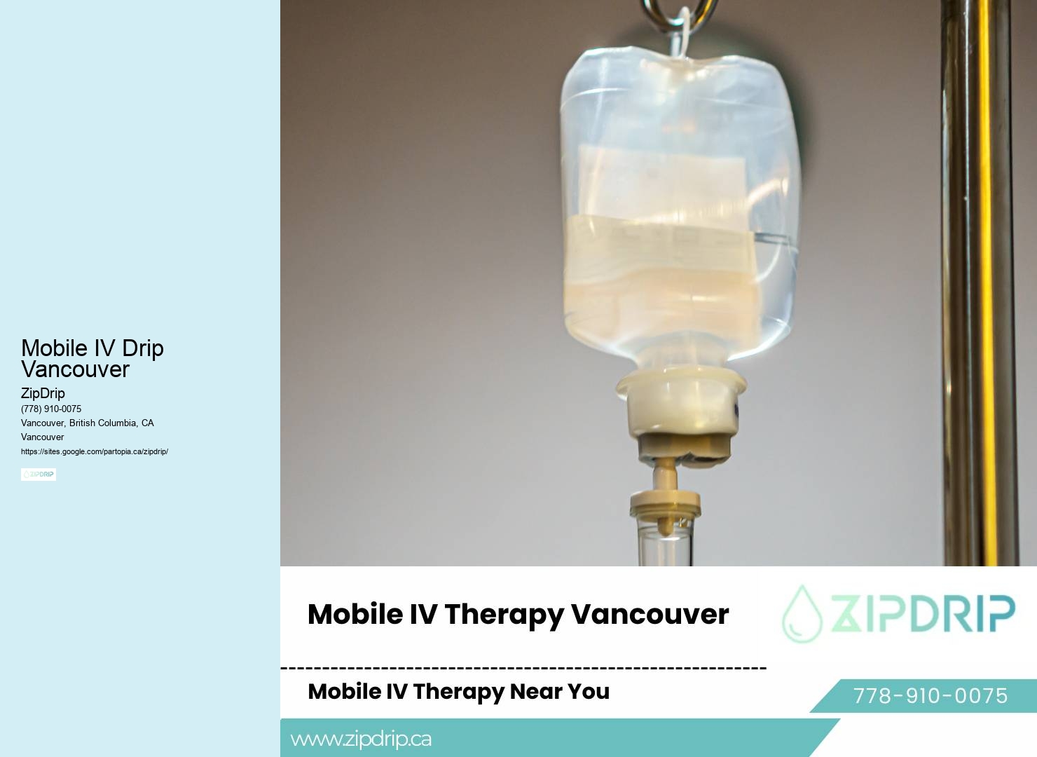 IV Therapy for Stress Relief Mobile IV Drip Vancouver