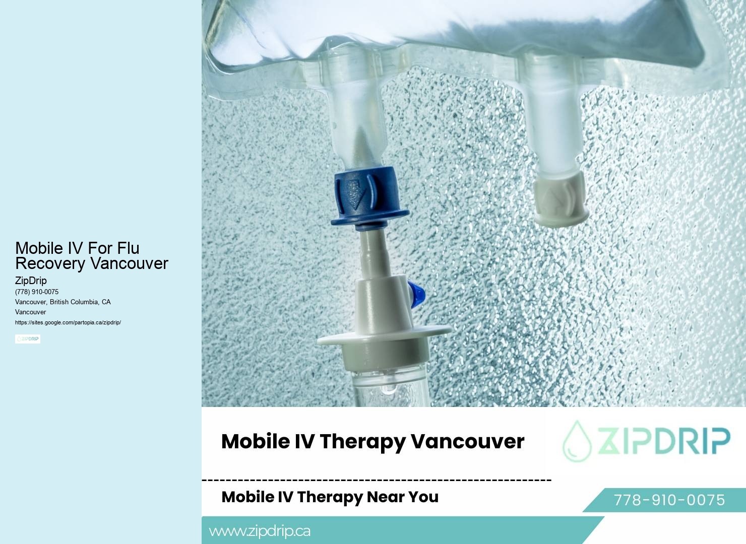Mobile IV For Flu Recovery Vancouver Mobile IV Specialists