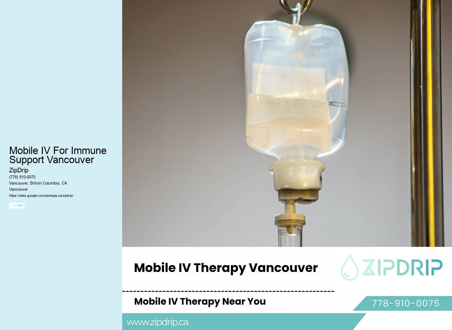 Mobile IV Hydration for Festivals Mobile IV For Immune Support Vancouver