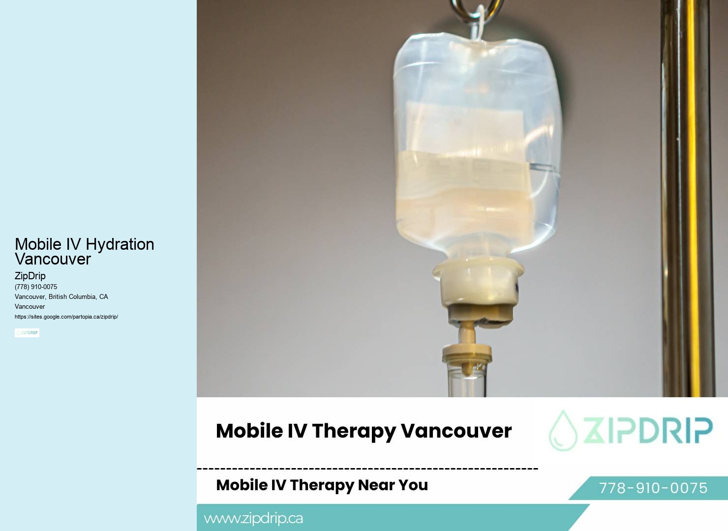 Mobile IV Therapy for Recovery Mobile IV Hydration Vancouver