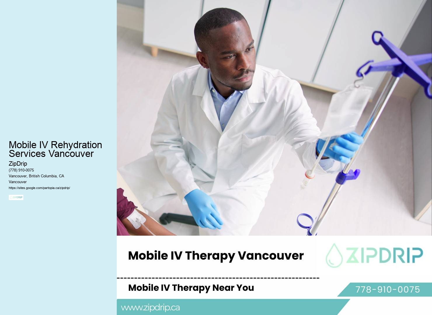 Mobile IV Rehydration Services Vancouver Mobile IV Hydration