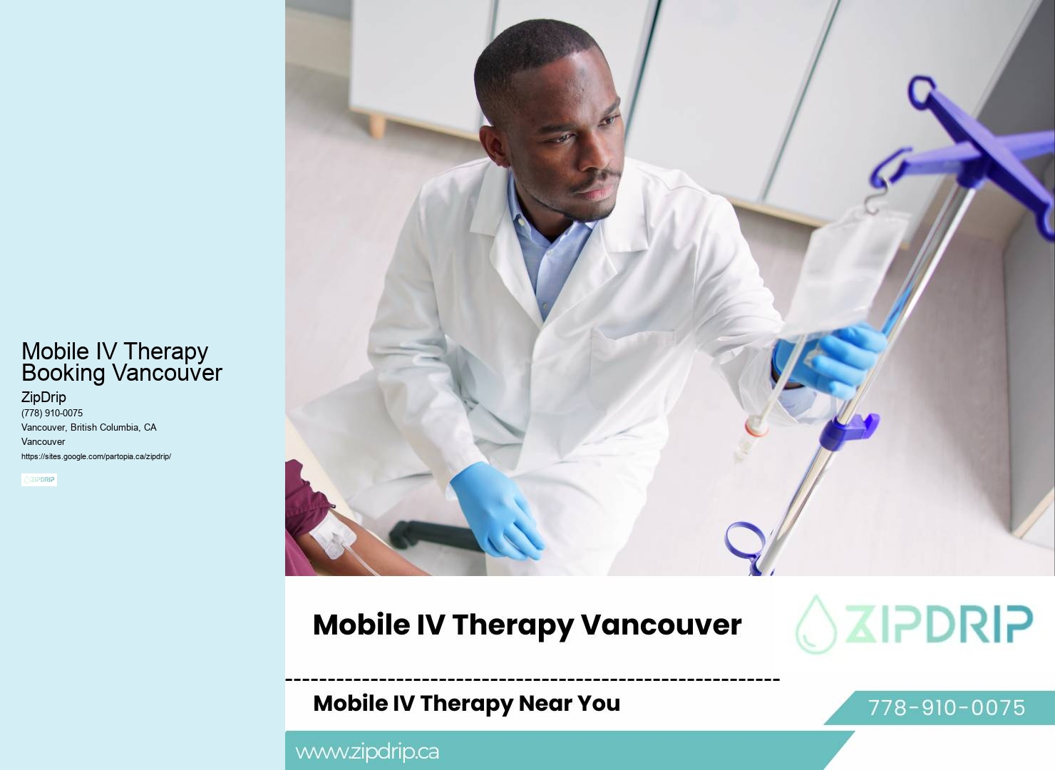 IV Therapy Benefits Mobile IV Therapy Booking Vancouver