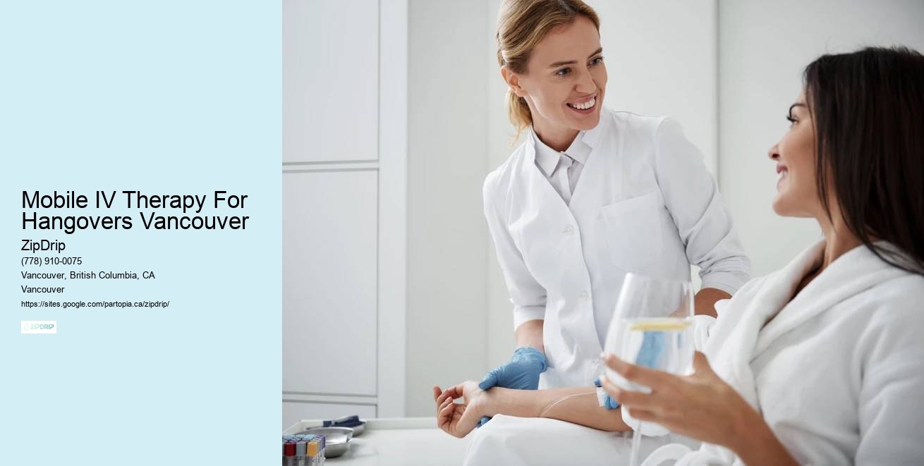 Quick IV Hydration Mobile IV Therapy For Hangovers Vancouver