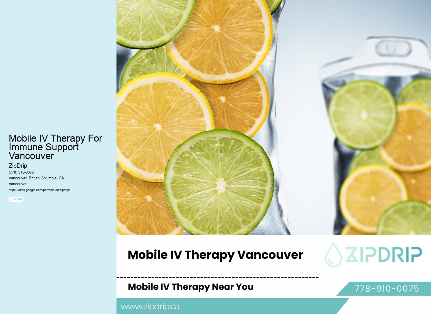 IV Hydration Therapy Mobile IV Therapy For Immune Support Vancouver