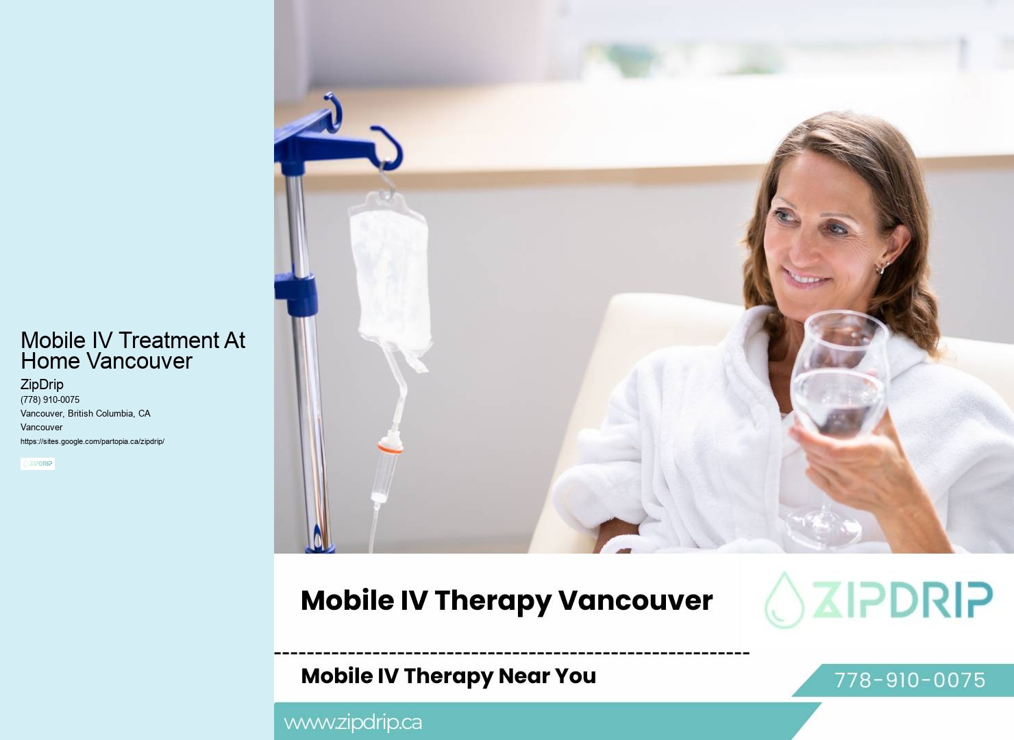 IV Therapy Consultation Mobile IV Treatment At Home Vancouver