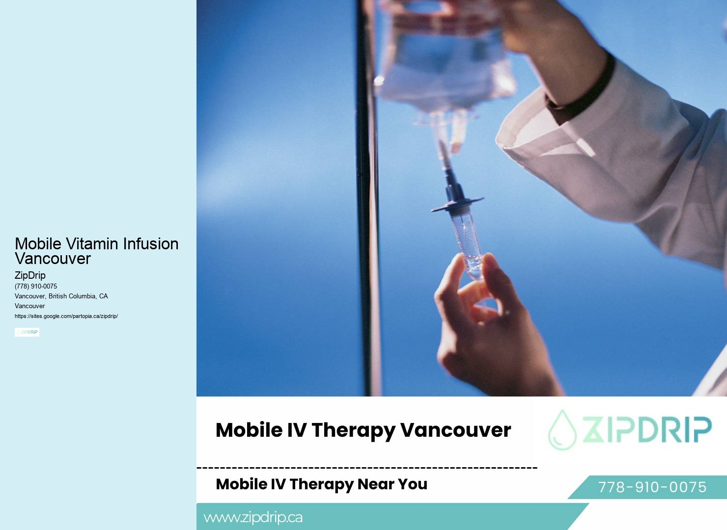 Mobile Vitamin Infusion Vancouver In-Home IV Therapy Services