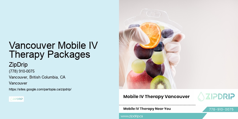 Vancouver Mobile IV Therapy Packages