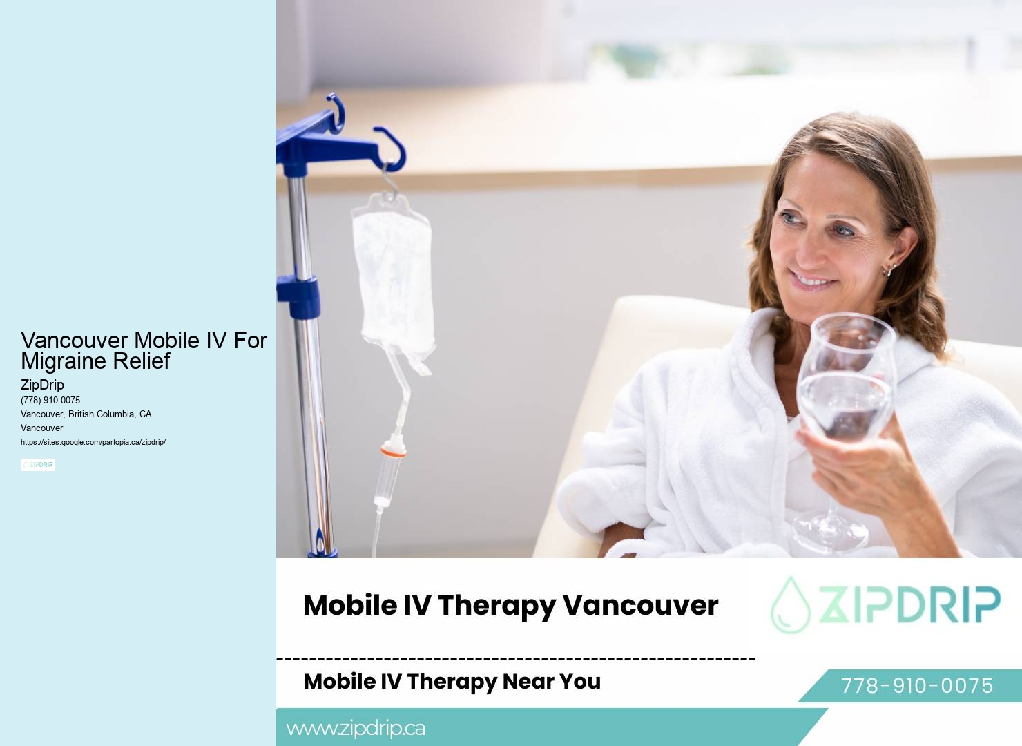 Vancouver Mobile IV For Migraine Relief IV Hydration for Mental Clarity