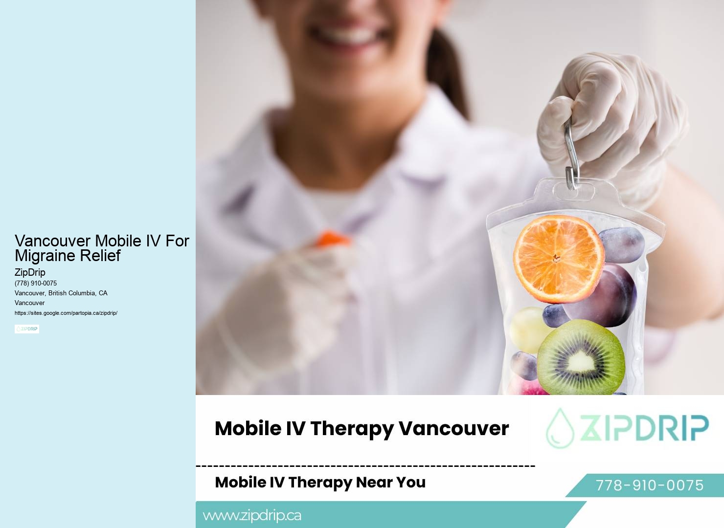 IV Therapy for Immune Support Vancouver Mobile IV For Migraine Relief