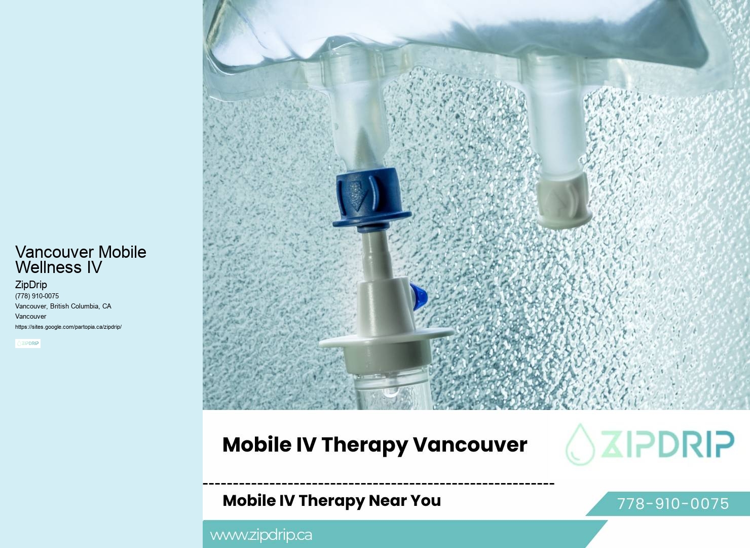 Convenient Mobile IV Services Vancouver Mobile Wellness IV