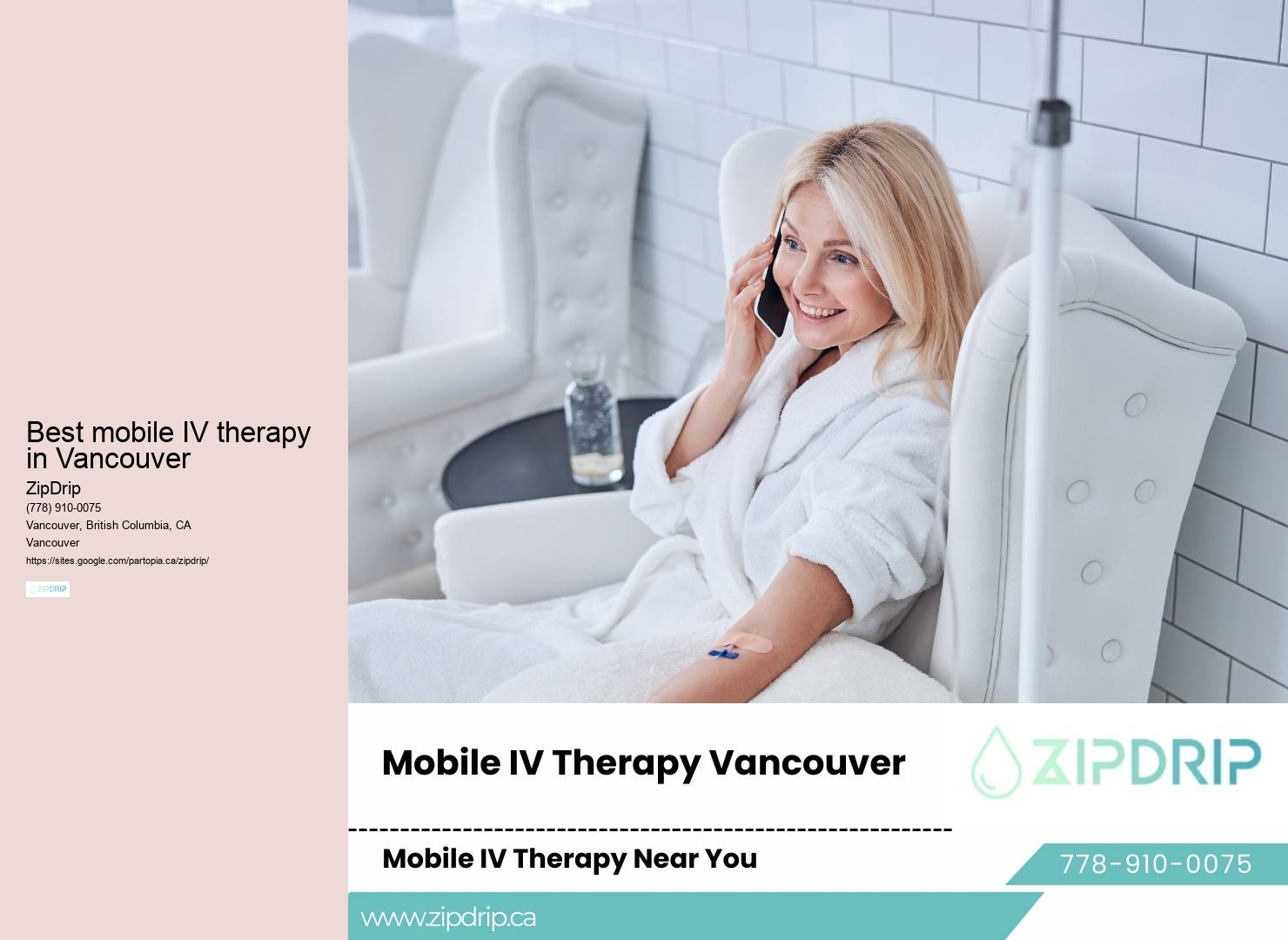 Best mobile IV therapy in Vancouver mobile IV therapy company