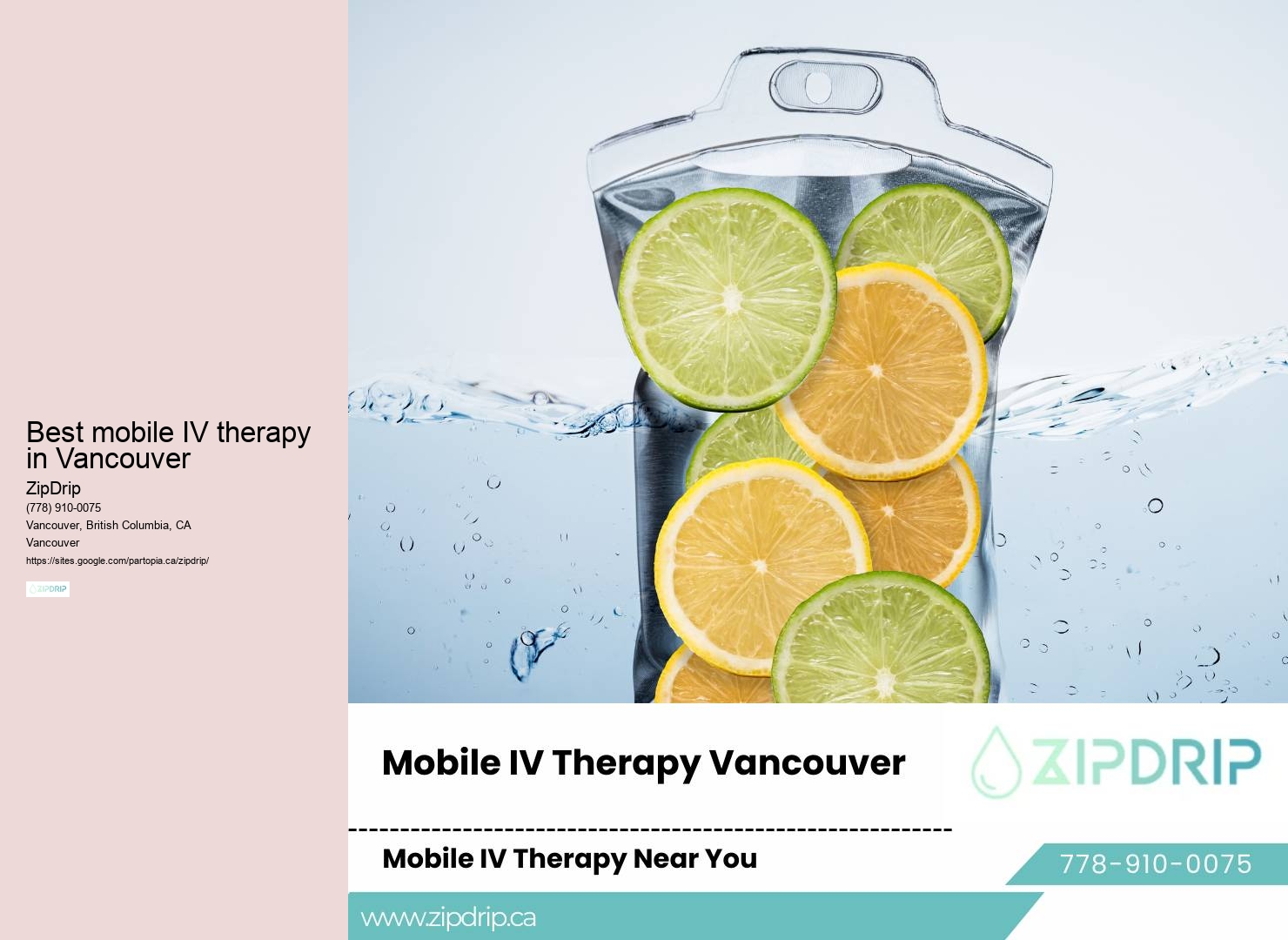 Best mobile IV therapy in Vancouver mobile IV therapy at home