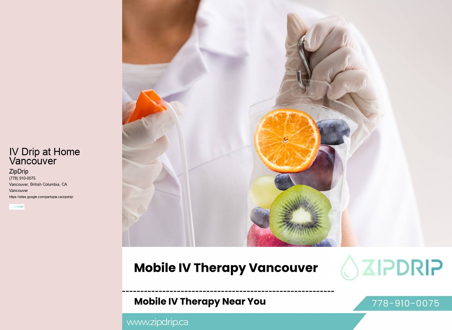 IV Drip at Home Vancouver home IV service