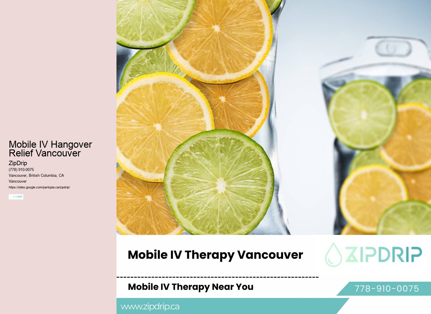 IV Hydration Therapy Mobile IV Hangover Relief Vancouver