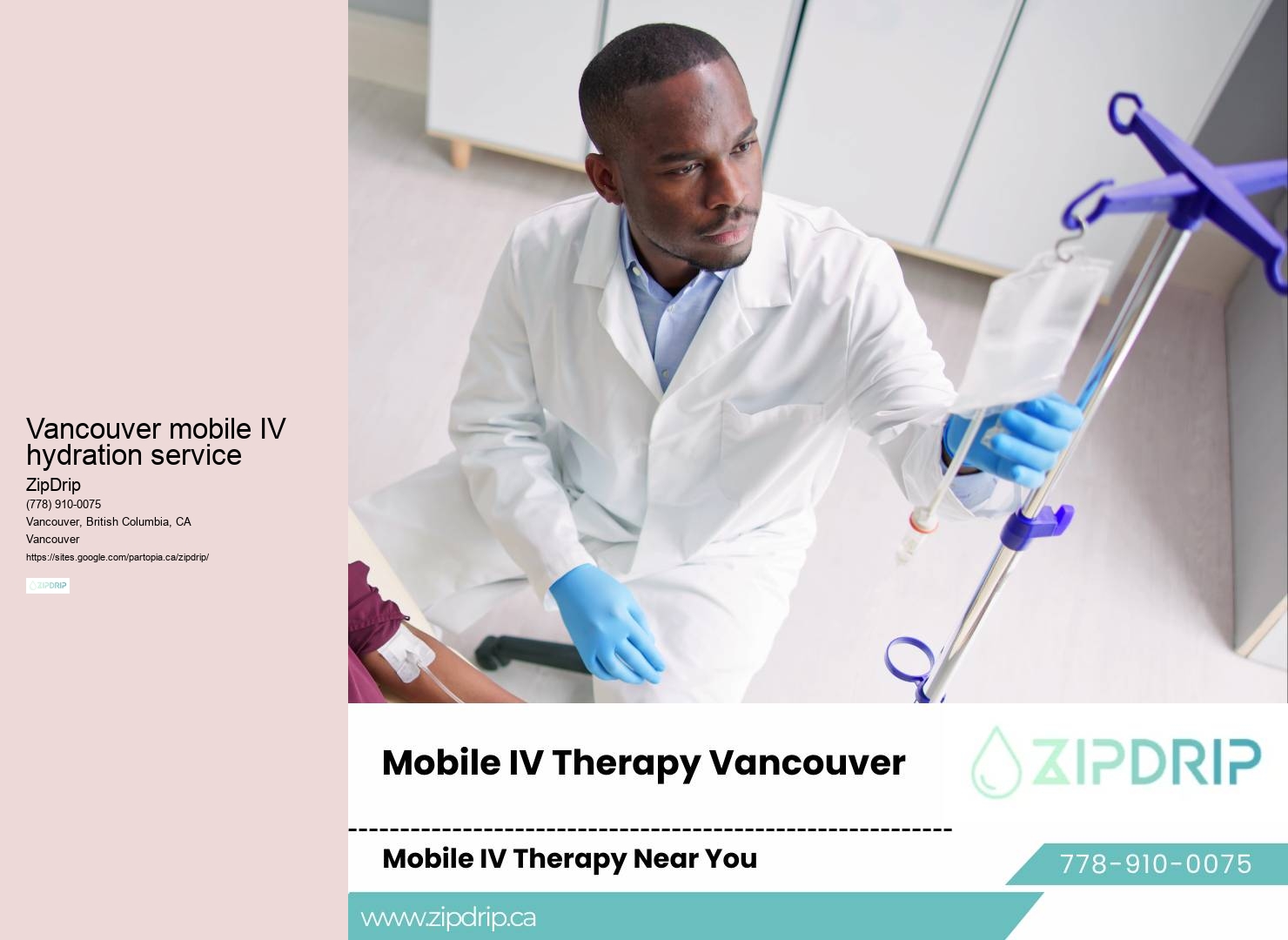 Vancouver mobile IV hydration service mobile IV hydration cost