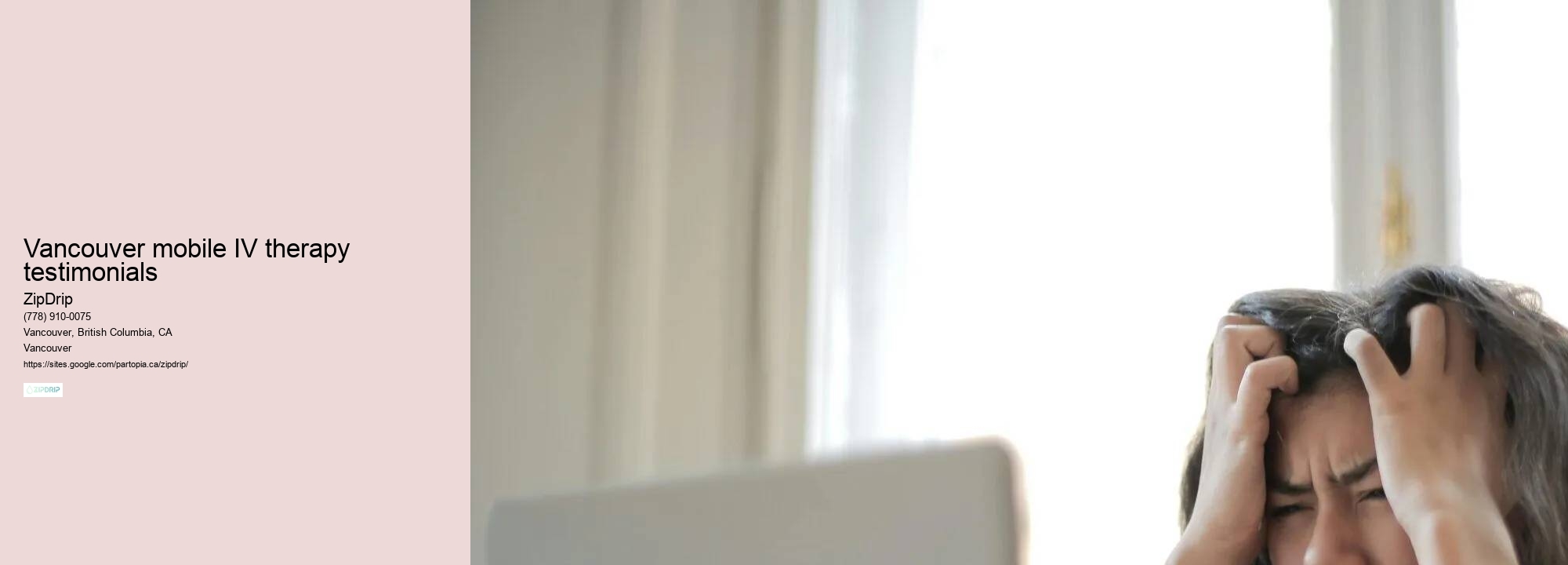IV vitamin therapy at home Vancouver mobile IV therapy testimonials
